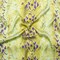 1 Yard Bold Italian Lime and Purple Python Printed Silk Charmeuse, 55 Inches Wide